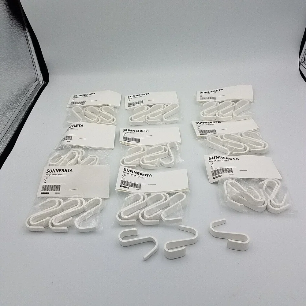Brand New Ikea Sunnersta White Hooks 54 Total in Lot‎